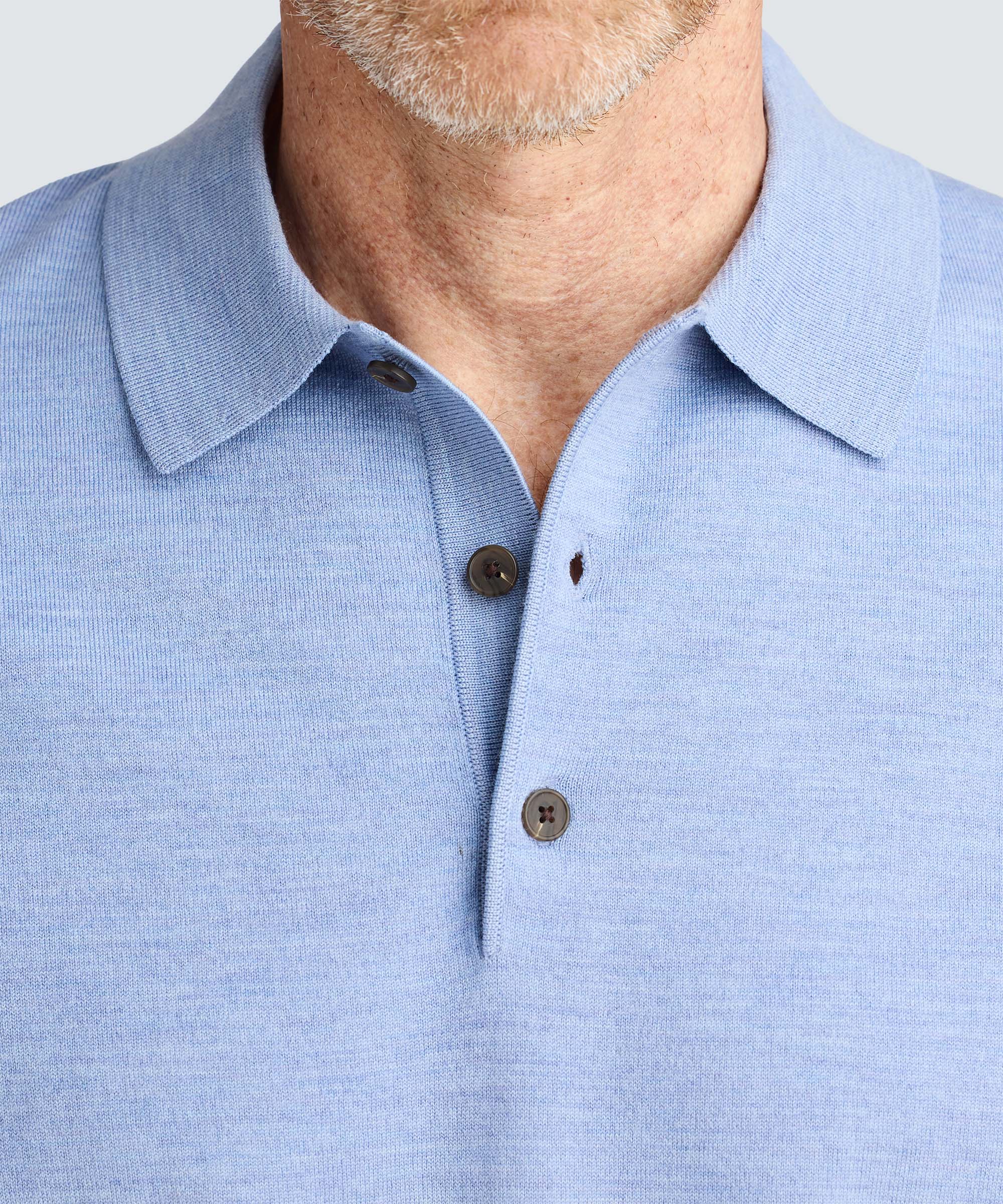 Men's Fine Knit Merino Polo - Image 16