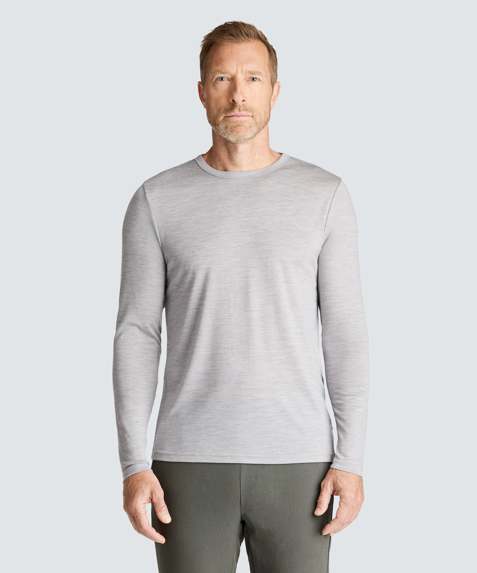 Men's Tall Long Sleeve Merino Crew - Image 18