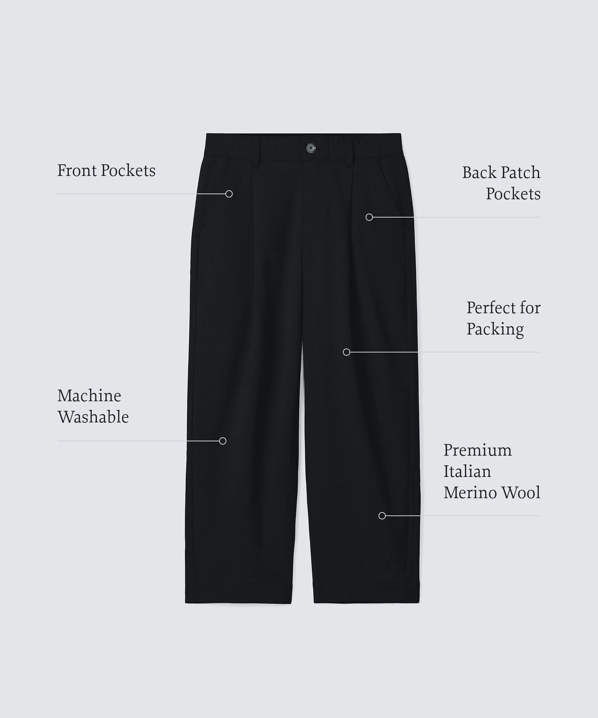 Women's Easy Merino Travel Pants - Image 14