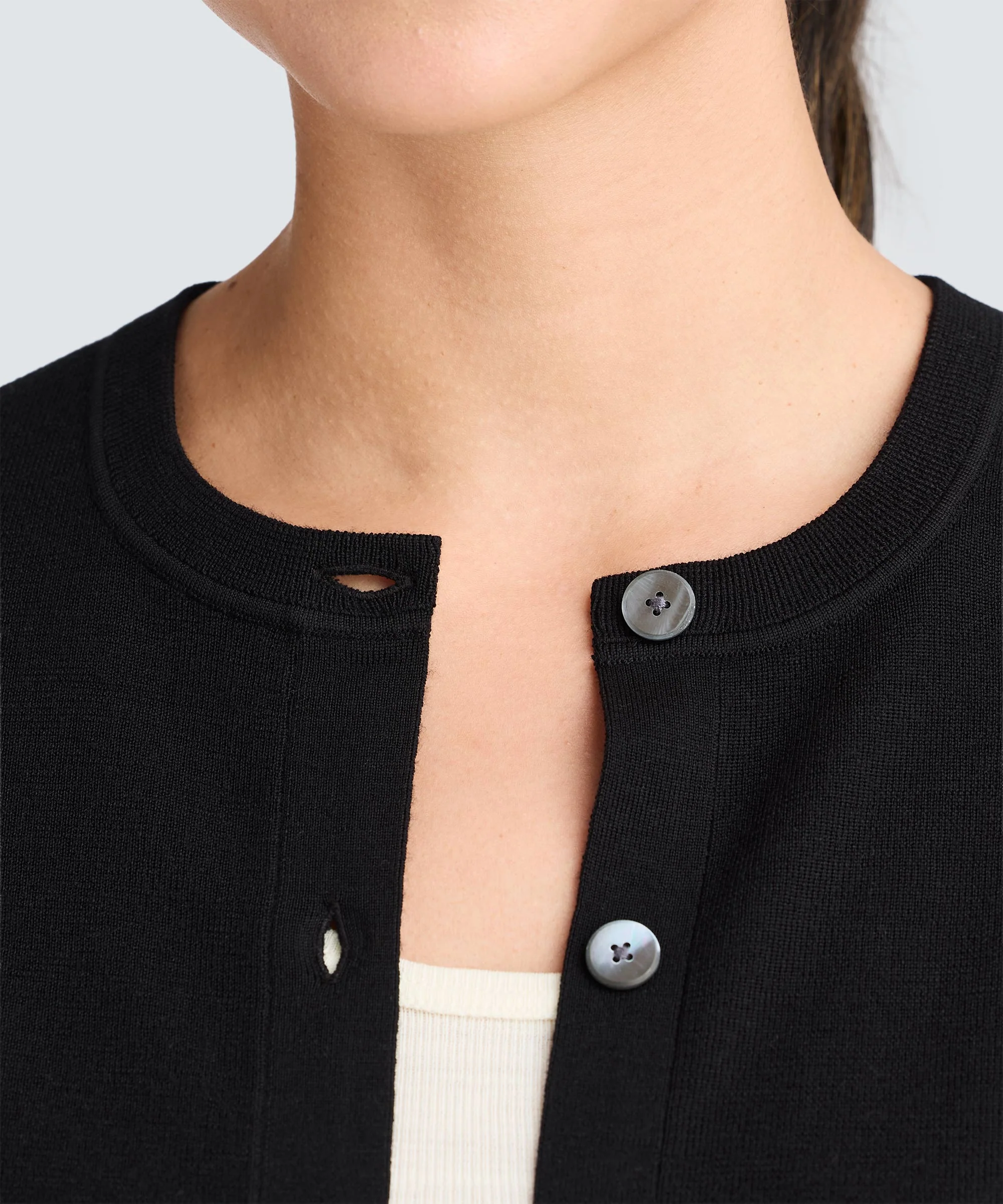Women's Fine Knit Merino Cardigan - Image 8