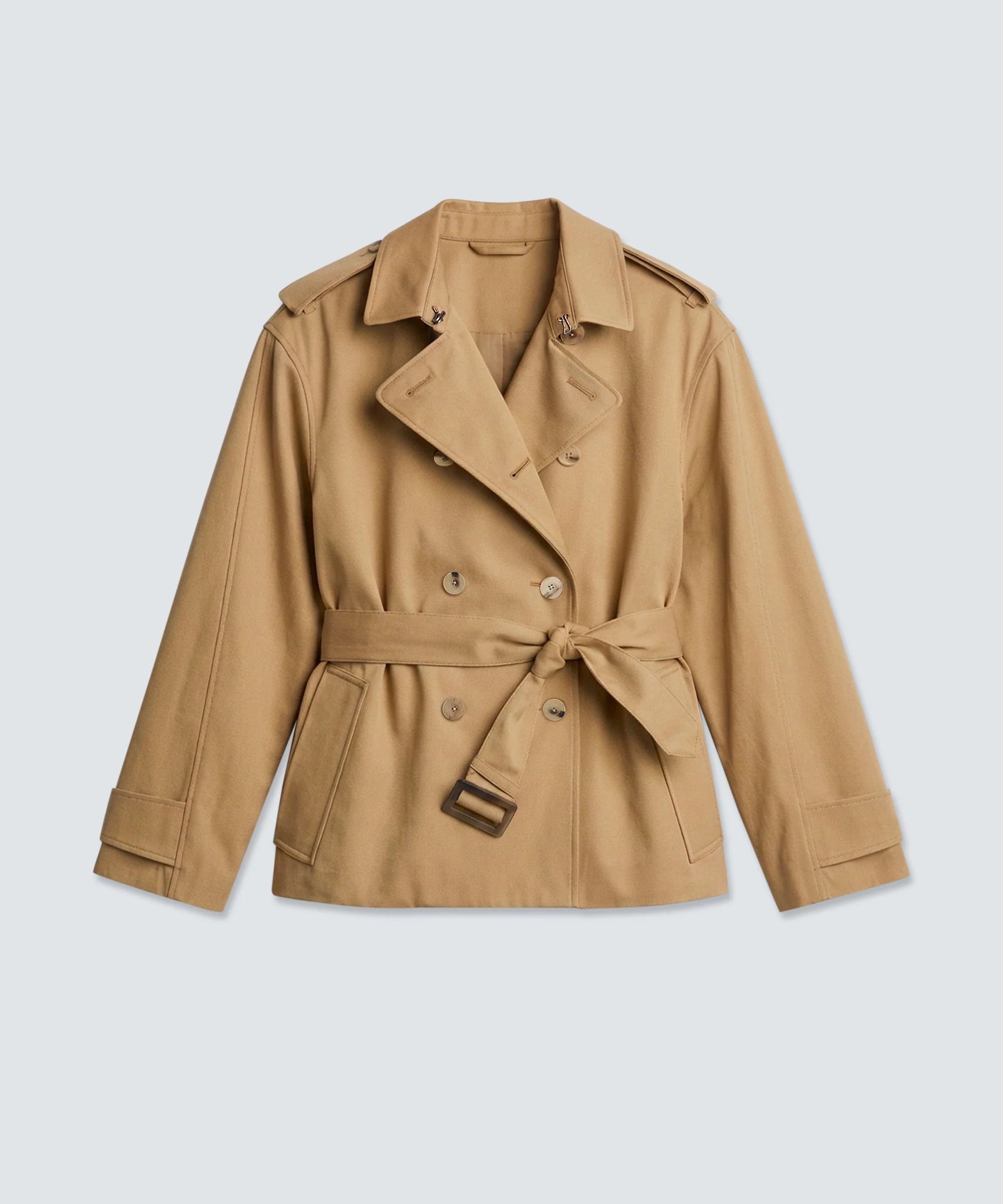 Women's Merino Short Trench Coat - Image 9